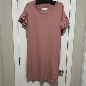 Current / Elliott - Ruffled Sleeve Pink Top